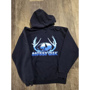 Mossy Oak Blue Ice Hoodie Men's Size Large
